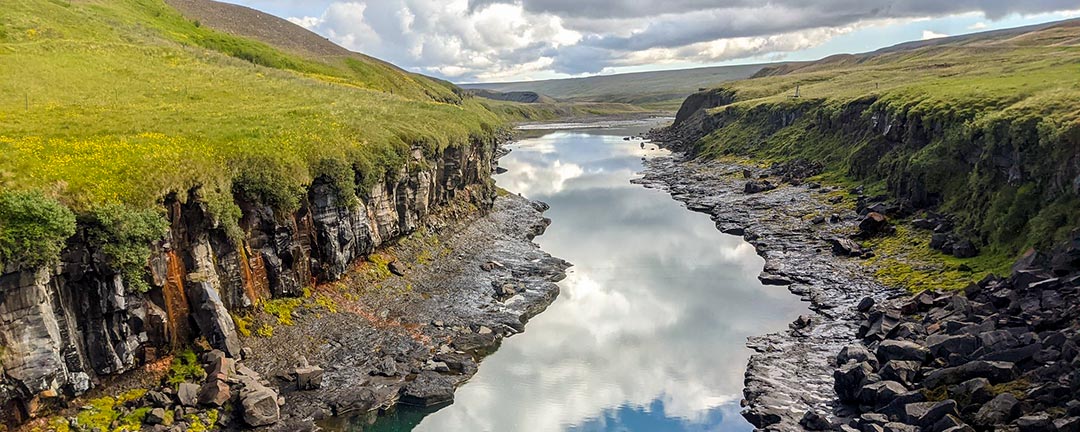 Vacker natur på nordöstra Island
